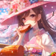 cherry blossoms and ham
