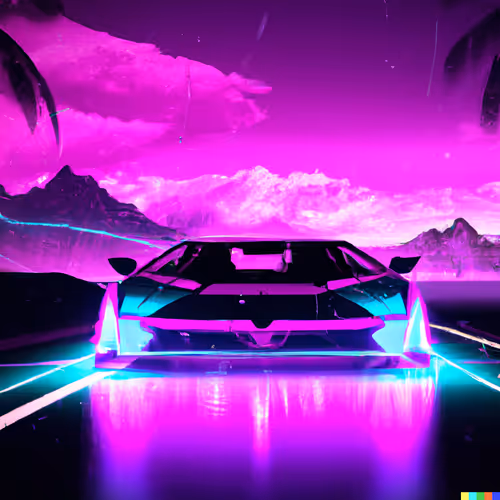 Synthwave Lambo