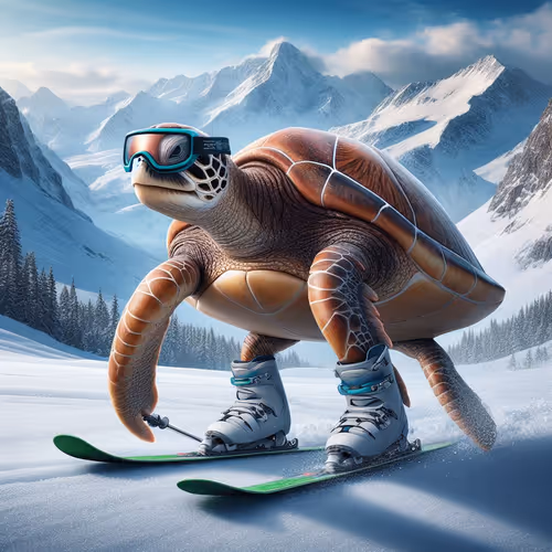 skier turtle 6