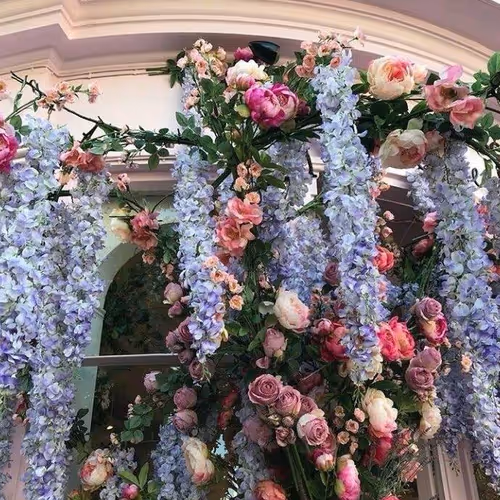 flowers on the house