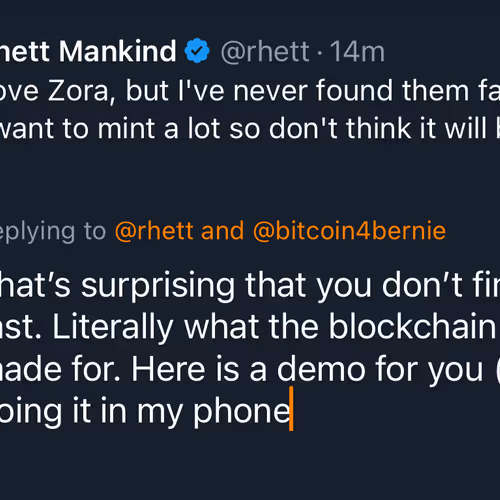 Zora is fast to mint