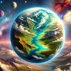 Planets in space