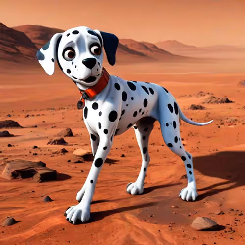 Dalmatian on Mars