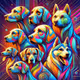 Neon Paws: A Digital Dream