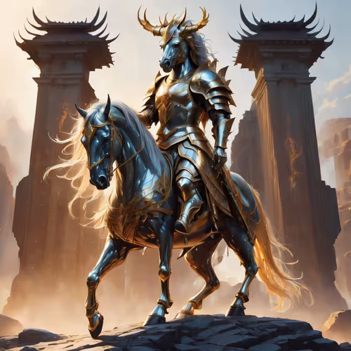 Horse in armor