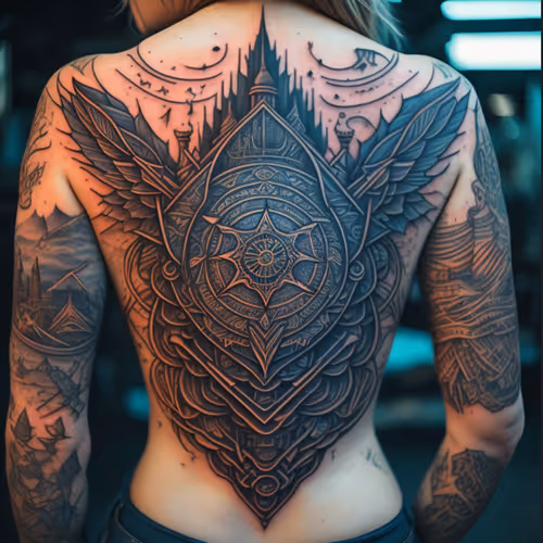 AI Generated Series #12 - Tattoo Trials