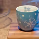 blue cup