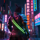 Samurai in a Neon City