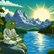 Pepe Meditating