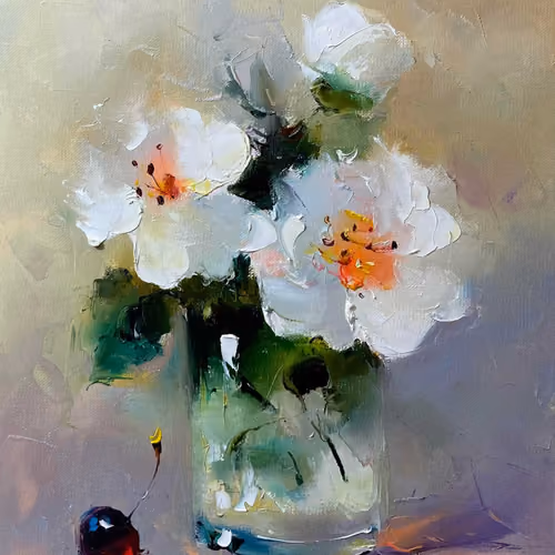 Vase and cherry best choice 13
