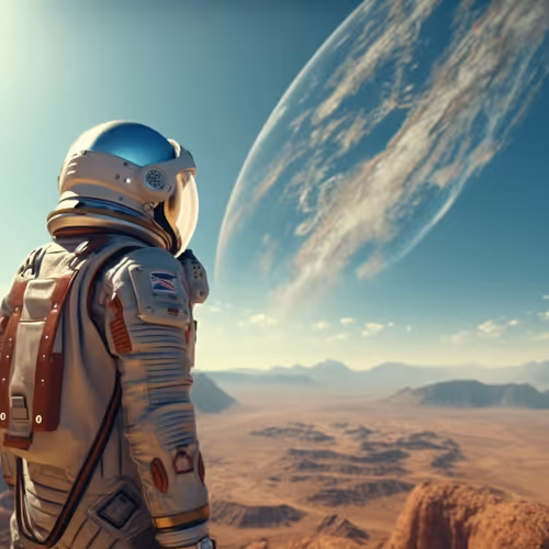 The astronaut