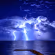 Lightning in the sea