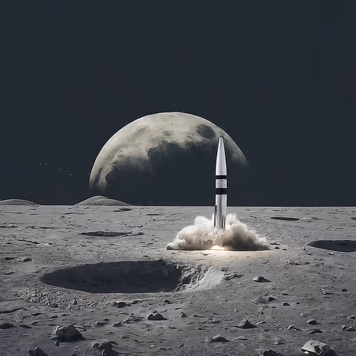 Rocket on the Moon