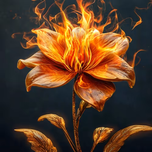 The orange flower