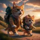 cats on a journey