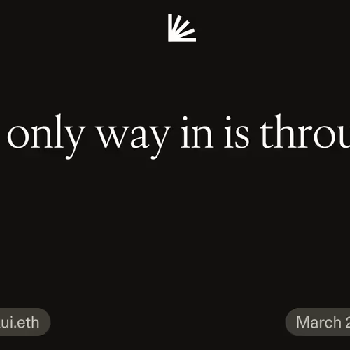 the only way in is through.