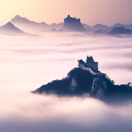 Celestial Citadel: Dawn's Embrace