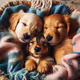Cute dog babys