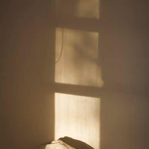 A shadow of a window