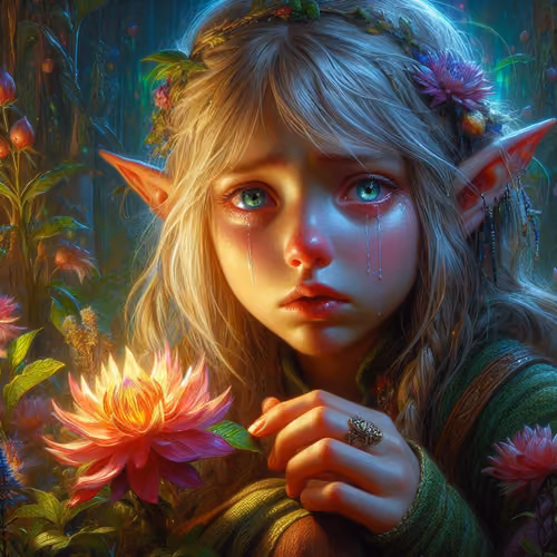 crying elf