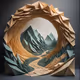 AI Generated Series #40 - Origami Art