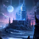 castle at night