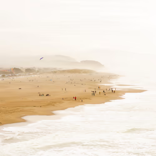 Ocean Beach, San Francisco CA, on Valentine's Day