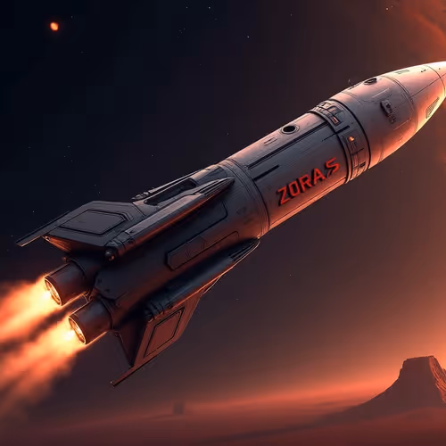 flying rocket to Mars