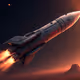 flying rocket to Mars