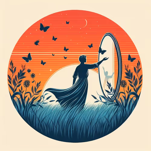 Dream of Butterflies in a Misty Evening