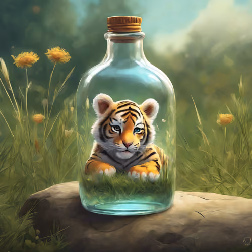 Cute tiger