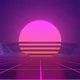 Retro sunrise