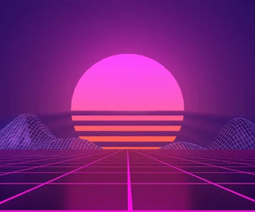 Retro sunrise