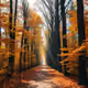 Autumn road