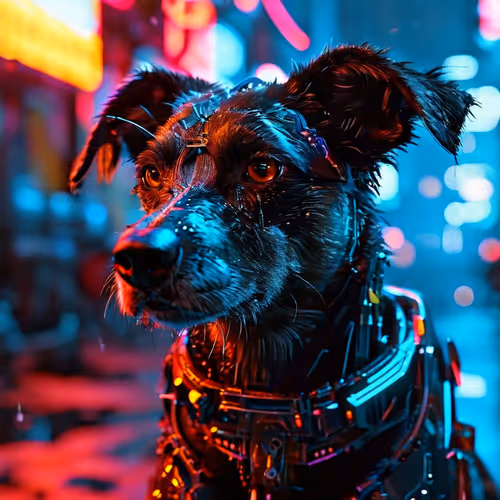 cyberpunk dog