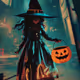 Witch in Neon Atmosphere