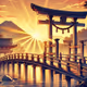Torii Bridge at Sunrise