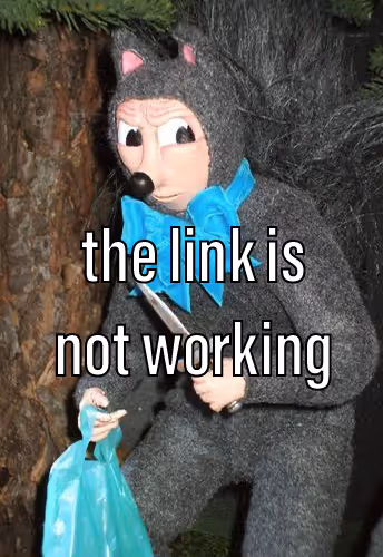 the link is not working