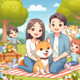 shiba inu in family