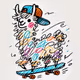 Skateboarding Llama: Fast Fur