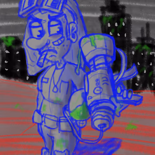 Nounish Omega Sketch