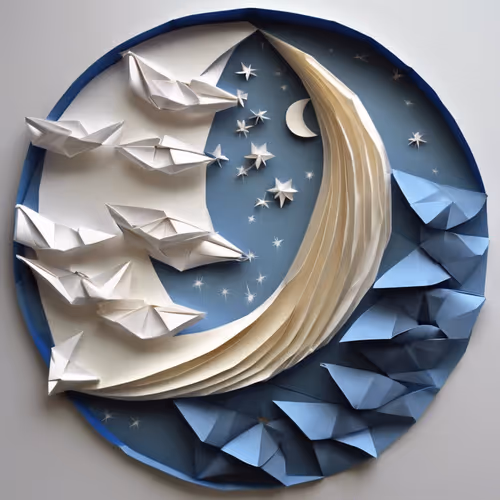 Origami Moon