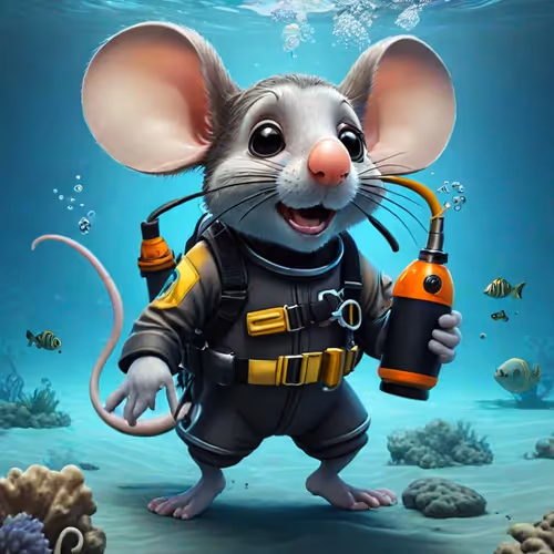 mouse diving
