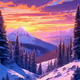 Snowy mountains
