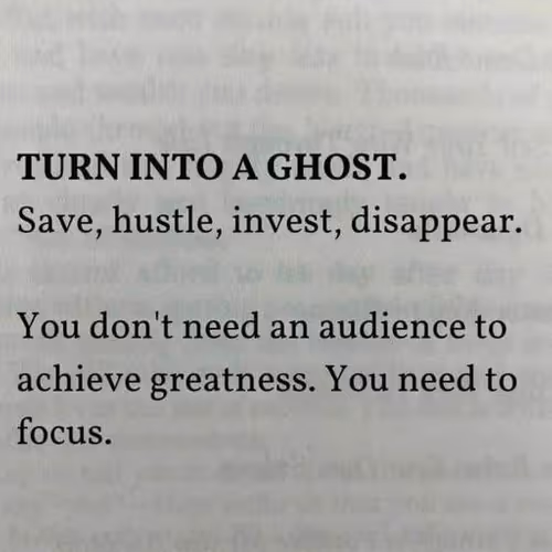 Turn into greatness