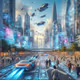 A city with technology