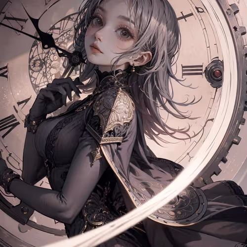 clock doll