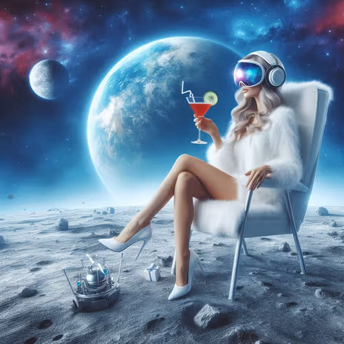 Relaxation on the moon