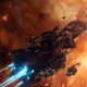 Starship in the flames of war
