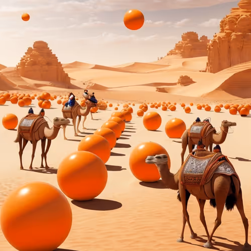Zorbs of the Desert